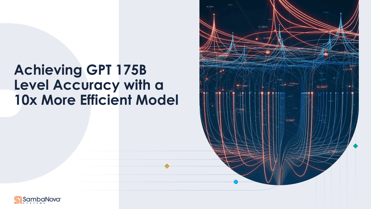 Achieving GPT 175B Level Accuracy with a 10x More Efficient Model