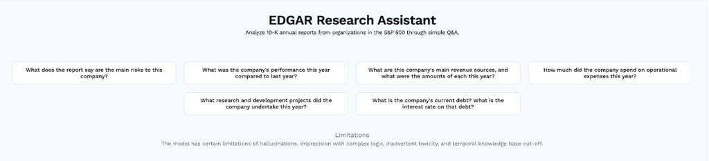 EDGAR Research Assistant