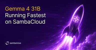 Gemma 4 31B Running Fastest on SambaCloud