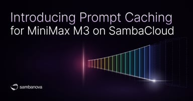 Introducing Prompt Caching for MiniMax M3 on SambaCloud