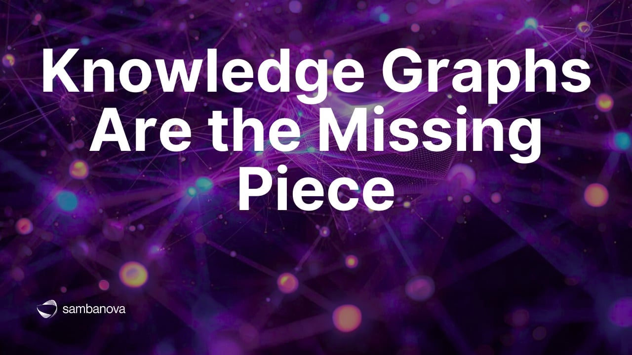 Knowledge Graphs Are the Missing Piece