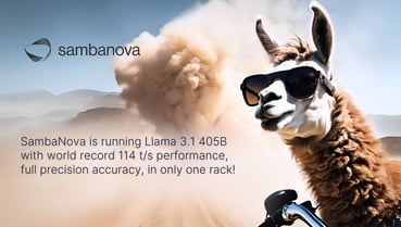 SambaNova Holds Speed Record on Llama 3.1 405B - 4X faster than the rest