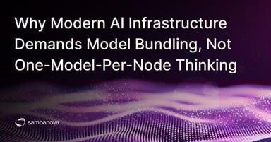 Why Modern AI Infrastructure Demands Model Bundling, Not One-Model-Per-Node Thinking