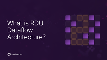 What is RDU Dataflow Architecture?
