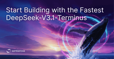 Start Building with The Fastest DeepSeek-V3.1-Terminus