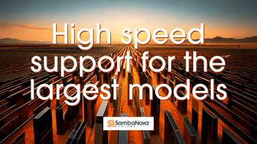 The Only Inference Provider with High Speed Support for the Largest Models