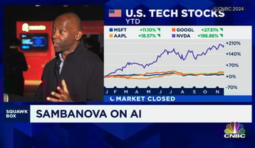 Kunle Olukotun interviewed on CNBC at Slush 2024