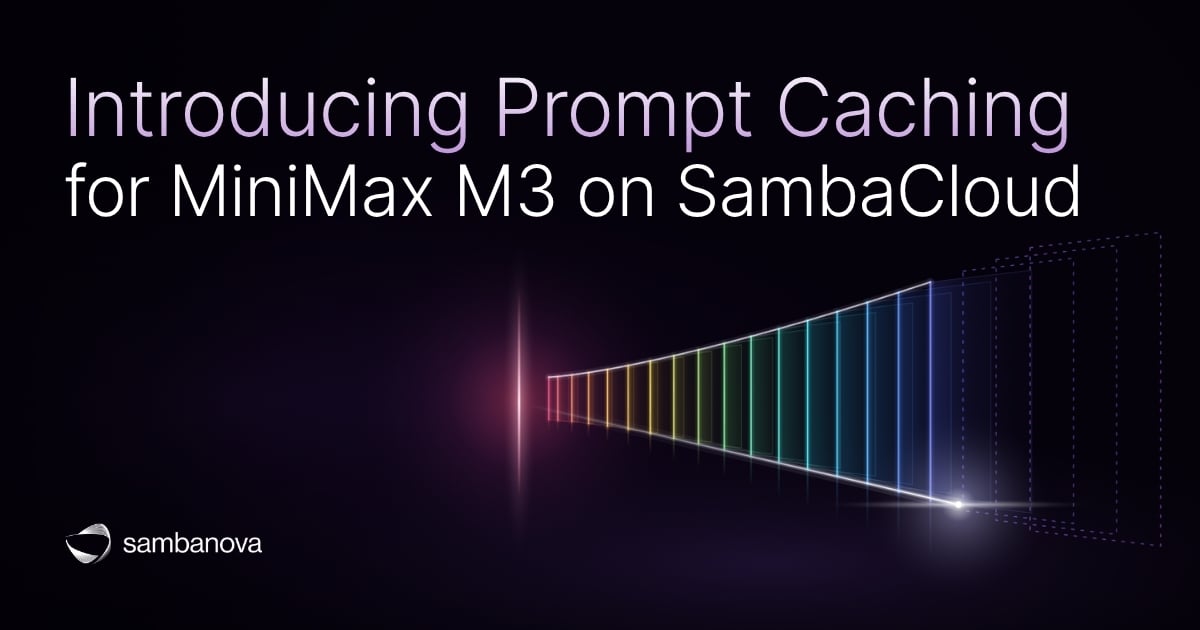 MiniMax M3 Prompt Caching on SambaCloud: How It Works
