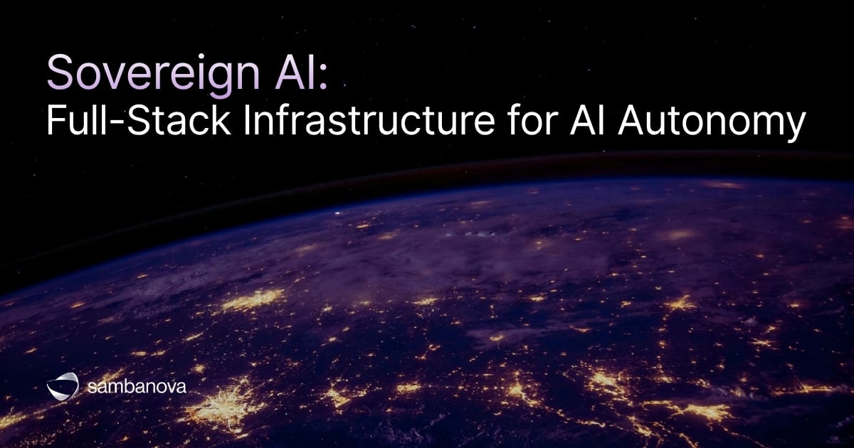 Sovereign AI: Own Your Infrastructure, Models & Inference