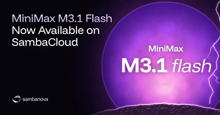 MiniMax M3.1 Flash теперь доступна на SambaCloud